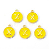 Golden Plated Alloy Enamel Charms LS-X-ENAM-S118-09X-1