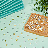 180Pcs 4 Styles 2-Hole Glass Seed Beads SEED-ME0001-09B-4