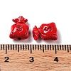 Spray Painted Alloy Bead PALLOY-H134-45-3