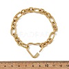 304 Stainless Steel Figaro Chain Bracelets for Women BJEW-JB14205-4