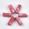 Acrylic Grooved Beads OACR-T009-01H-1