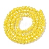 Electroplate Glass Beads Strands EGLA-A044-P3mm-B04-3