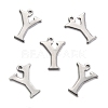 304 Stainless Steel Alphabet Charms STAS-H122-Y-P-2