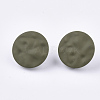 Spray Painted Iron Stud Earring Findings IFIN-S703-12A-2