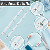 5 Pairs 5 Styles Stainless Steel Corset Busk FIND-CL0002-01-6
