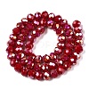 Electroplate Glass Beads Strands EGLA-A044-P8mm-B15-3