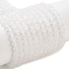 Faceted Round Natural Rainbow Moonstone Bead Strands G-F289-05-2