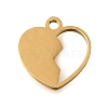 304 Stainless Steel Charms STAS-S178-02G-1