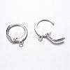 304 Stainless Steel Leverback Earring Findings STAS-G059-19-1