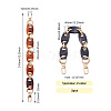 Givenny-EU 2Pcs 2 Colors Acrylic Curb Chain Bag Strap FIND-GN0001-28-3