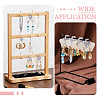 100Pcs Feather Printed Paper Jewelry Display Cards CDIS-TA0001-42-9