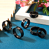 12Pcs 6 Size 201 Stainless Steel Grooved Finger Ring Settings STAS-TA0002-15B-5
