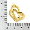 Ion Plating(IP) Real 18K Gold Plated 304 Stainless Steel Rhinestone Pendants STAS-P341-10G-02-3