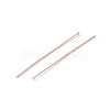 Brass Flat Head Pins KK-WH0058-03D-RG-2