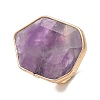 Natural Amethyst Finger Rings RJEW-G332-01C-G-2