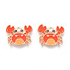 Marine Animals Alloy Enamel Pendants ENAM-T022-34G-1