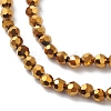 Electroplate Glass Beads Strands LS-EGLA-K015-10D-3