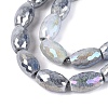 Anti-Tarnish Electroplate Glass Beads Strands EGLA-Q130-02A-01-3