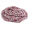 Christmas Wood Round Beads Hanging Ornaments HJEW-CA00081-1