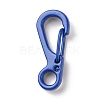 Spray Painted Alloy Push Gate Snap Keychain Clasp Findings PALLOY-K257-15-3