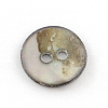 2-Hole Flat Round Sea Shell Buttons SSHEL-Q295-05-3