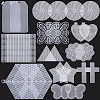 24Pcs 11 Styles DIY Plastic Canvas Shapes DIY-CP0012-41-7