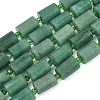 Natural Green Aventurine Beads Strands G-G453-E07-10x14mm-2