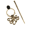 Tibetan Style Alloy Octopus Hair Sticks PW-WG3AEA5-01-1