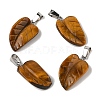 Natural Tiger Eye Pendants G-B127-01P-02-2