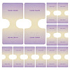 50Pcs Folding Paper Jewelry Display Cards ODIS-TA0001-07B-1