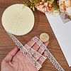 1 Roll Polyester Flower Lace Ribbon OCOR-CY0002-90-3