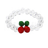 Glass Beaded Stretch Finger Rings for Women FS-WG76F8F-02-1