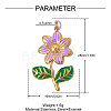 304 Stainless Steel with Enamel Pendants SA-OY002-53G-02-2