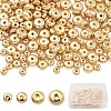 400Pcs 4 Styles CCB Plastic Spacer Beads CCB-YW0001-43G-1