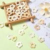 30Pcs Natural Freshwater Shell Beads Frames SHEL-CJ0001-27-5