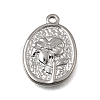 304 Stainless Steel Pendants STAS-K322-26C-P-1