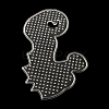 Sea Horse ABC Plastic Pegboards used for 5x5mm DIY Fuse Beads X-DIY-Q009-31-2