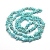Synthetic Turquoise Chip Bead Strands G-M205-77-2
