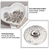 30Pcs Zinc Alloy Shank Buttons BUTT-GO0001-01-3