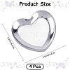 4Pcs 430 Stainless Steel Jewelry Plates AJEW-CN0004-48-2