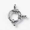 Tarnish Resistant 304 Stainless Steel Smooth Surface Spring Ring Clasps LS-STAS-E143-02A-P-2