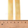 5 Yards Christmas Gold Stamping Polyester Printed Ribbon OCOR-A008-01A-4