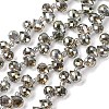 Transparent Electroplate Glass Beads Strands EGLA-F152A-FR05-1