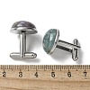 304 Stainless Steel Cuff Buttons G-C185-02P-34-3