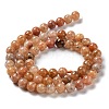 Natural Flower Agate Beads Strands G-B044-A01-01-5