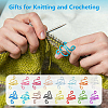 16Pcs 16 Colors Aluminu Cuff Rings RJEW-BC00001-6