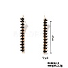 Dainty Japanese Teardrop Style Stud Earrings with Tassels and Rhinestones RD3372-4-1