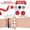 1 Set Mixed Style Acrylic Round Beads Sets SACR-PH0001-52H-2