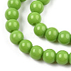 Opaque Solid Color Glass Beads Strands GLAA-T032-P4mm-06-2