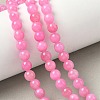 Natural Mashan Jade Round Beads Strands G-D263-6mm-XS34-5